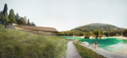 Wettbewerb-Restaurant-Caumasee-Flims-Giubbini-Architekten-morph-3D-Visualisierung