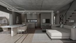 Einfamilienhaus-Möriken-offene-Raum-3D-Visualisierung-morph