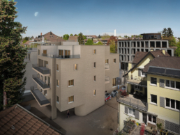 Chreisel-Architektur-My-Way-Hotel-Bahnhofstrasse-Wallisellen-3d-Render