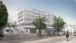 Proplaning-Basel-Psychiatrie-Binningen-Fassade gesamt-Visualisierung