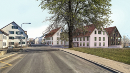 me-Architektur-Visualisierung-Ersatzneubau-Bank-Postgebäude-morph-Aachhof-Frühling